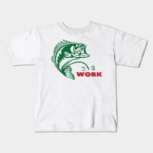 Pee on work Bass Kids T-Shirt